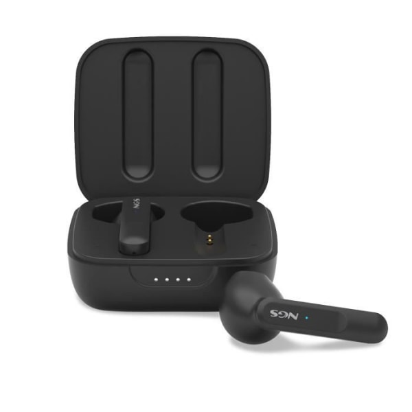 NGS ARTICA MOVE BLACK: Trådlösa hörlurar kompatibla med Bluetooth 5.3 och TWS-teknik. 28h batteri, pekkontroll,