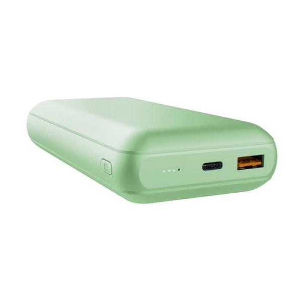 Trust Redoh Externt batteri 20000mAh Snabbladdning 20W, PD 18W USB-C, QC 3.0 USB, Power Bank 50 % återvunnen plast - grön