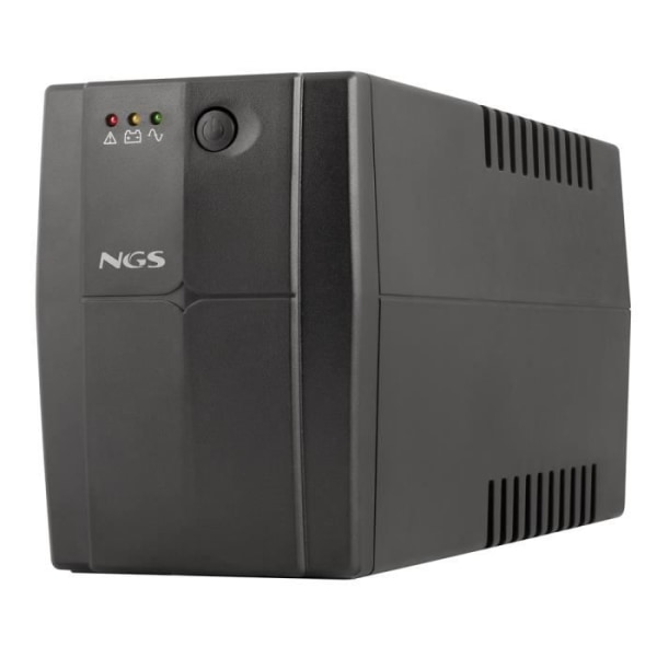 NGS FORTRESS900V3 - SAI Off Line Inverter, Off Line UPS 600 VA, konstant utspänning 360W för 2 Schuko-uttag