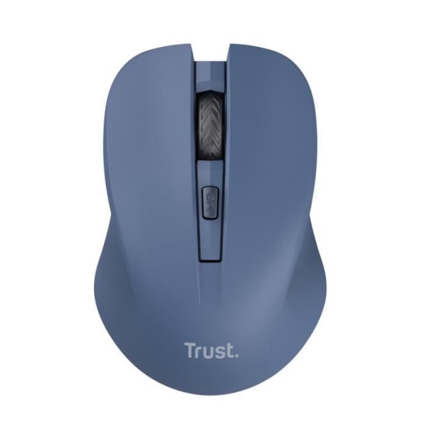 Trust Mydo Silent Wireless Mouse, 82 % återvunnen plast, 2,4 GHz, 1000-1800 DPI, för höger- och vänsterhänta användare - blå
