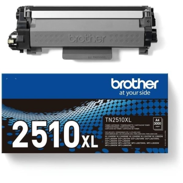 Brother TN2510XL svart toner med hög kapacitet - 3000 sidor