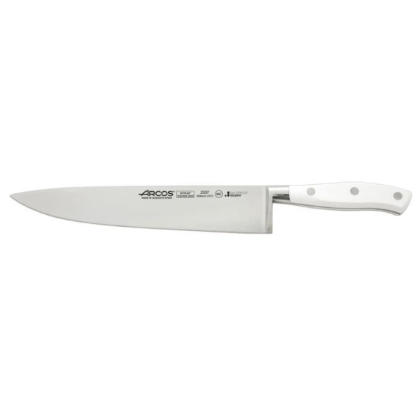 Kockkniv Riviera-Vit blad i rostfritt stål 25cm