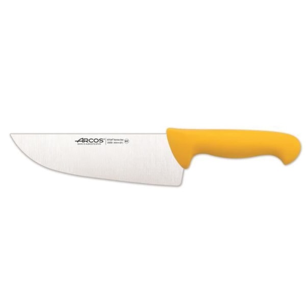 Slaktkniv Arcos Color - Prof 295900 i Nitrum rostfritt stål och mangogul polypropen ergonomisk med skärblad