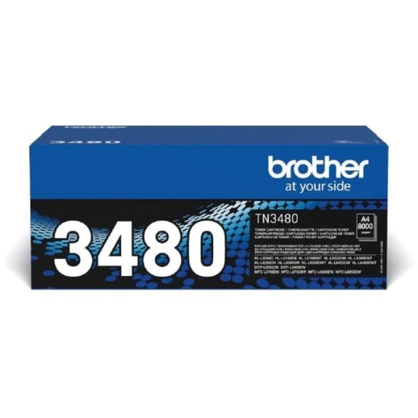 BROTHER TN3480 Tonerkassett med hög kapacitet - Svart
