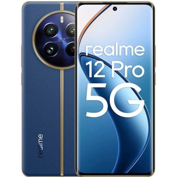 Realme 12 Pro 5G 12GB/256GB Blå (Ubåtsblå) Dubbel SIM