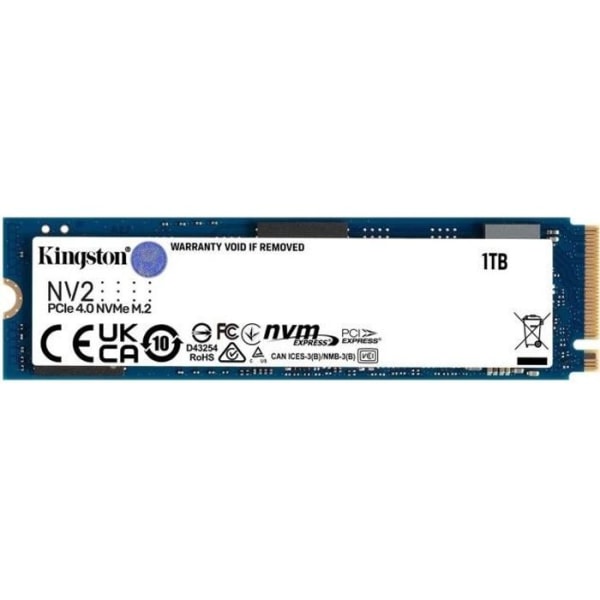 Kingston NV2 NVMe PCIe 4.0 Intern SSD 1TB M.2 2280 -SNV2S/1000G