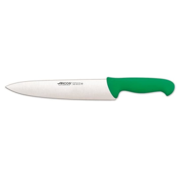 Arcos Couleur - Prof 292221 kockkniv i Nitrum rostfritt stål och ergonomisk polypropen mango och 25 cm blad, monter.