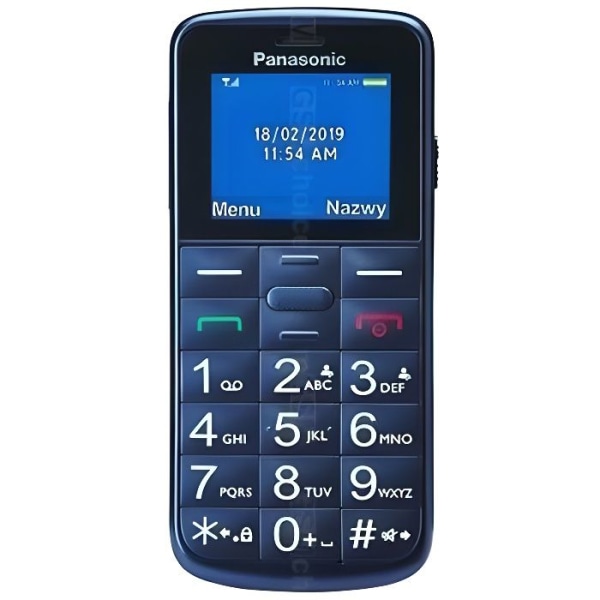 Panasonic TU110 - Dual SIM - Blå - GSM