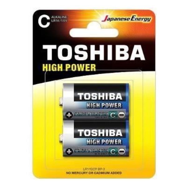 2 Toshiba High Power C LR14 babybatterier