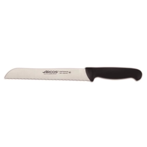 Brödkniv (pärlemorfärgad) Arcos Color - Prof 291425 rostfritt stål Nitrum och mangosvart polypropen ergonomiskt blad och blad