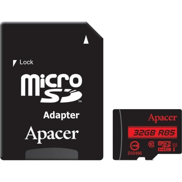 UHS-I U1 Class10 32 GB microSDHC minneskort - APACER