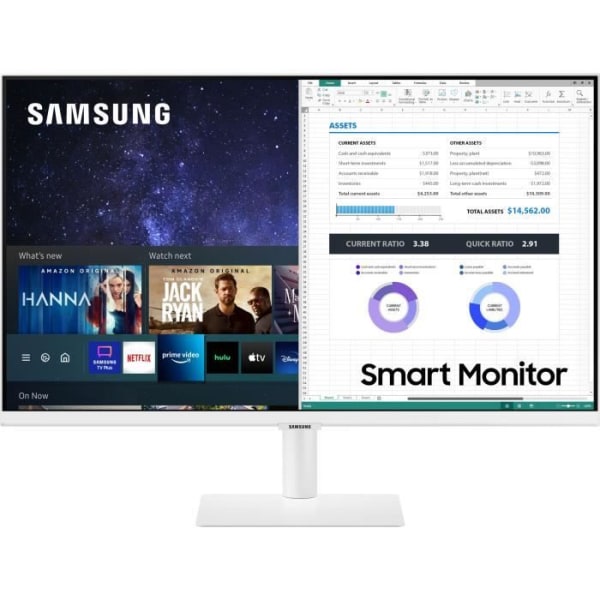 PC-skärm - SAMSUNG - Smart Monitor M5 - CM500 - 27" FHD 1920x1080 - 60Hz - VA - 4ms - Svart - HDMI + Fjärrkontroll