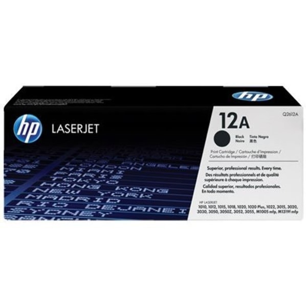 HP 12A (Q2612A) svart tonerkassett för LaserJet - Original HP - 2000 sidor