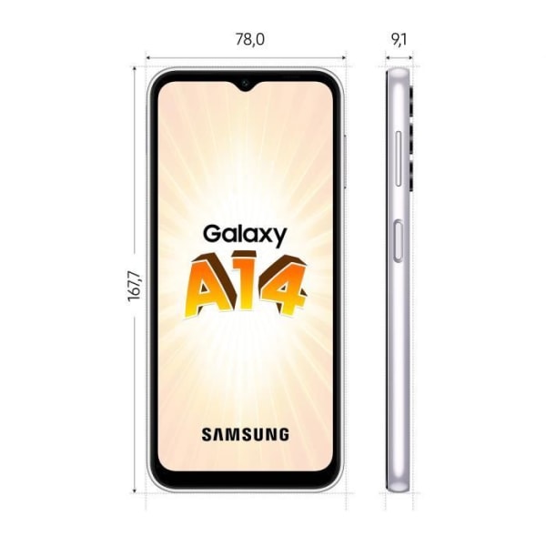 SAMSUNG Galaxy A14 4G Silver 64 GB