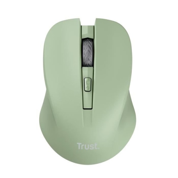 Trust Mydo Silent Wireless Mouse, 82 % återvunnen plast, 2,4 GHz, 1000-1800 DPI, för höger- och vänsterhänta - grön