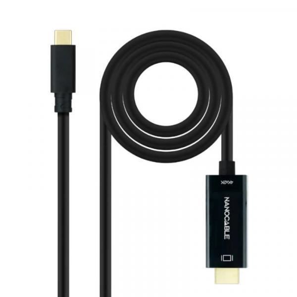 Nanokabel 10.15.5133. Kabellängd: 3 m, Kontakt 1: USB Typ-C, Kontakt 2: HDMI Typ A (Standard). Intyg av
