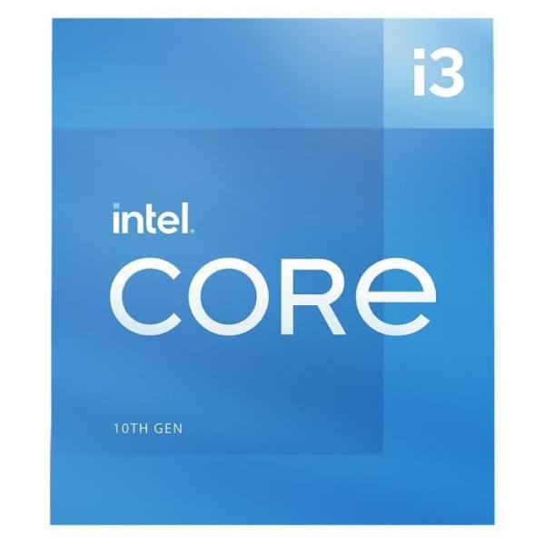 INTEL - Intel Core i3-10105-processor - 4 kärnor / 4,4 GHz - Sockel 1200 - 65W