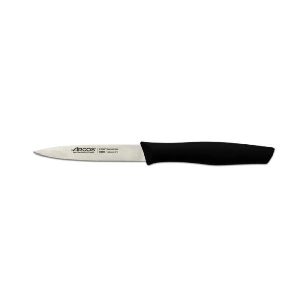 Mondador Arcos Nova 188600 Nitrum rostfritt stål och mango polypropen kniv, 10 cm svart blad med bladskydd och