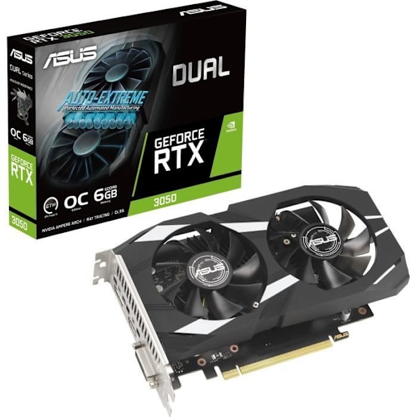 ASUS - Grafikkort - GeForce RTX 3050 OC Edition 6GB GDDR6