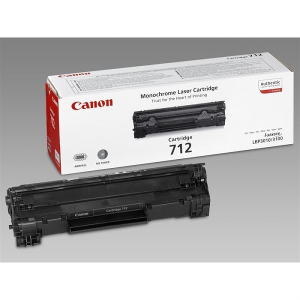 CANON Pack med 1 tonerkassett - 712 - Svart - standardkapacitet 1500 sidor