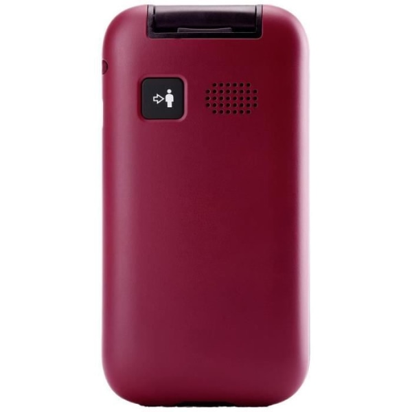 Panasonic KX-TU400 Clamshell Mobiltelefon för Seniorer Röd