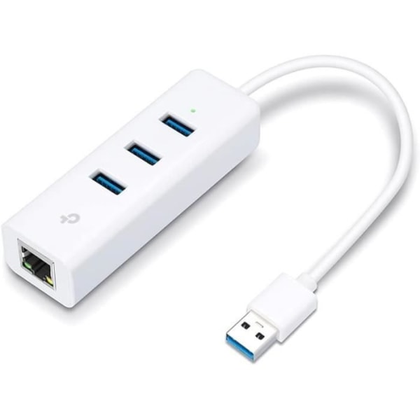 TP-Link UE330 USB 3.0 Gigabit Ethernet-adapter &amp; USB 3.0 HUB med 3 USB-portar