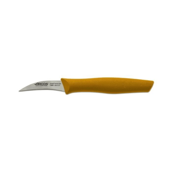 Mondador Arcos Nova 188325 kniv i Nitrum rostfritt stål och mango i polypropen, gul, 6 cm blad med bladskydd
