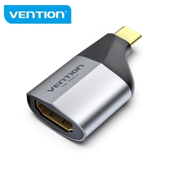 VENTION USB C HDMI Adapter 4K 60Hz Kompatibel med MacBook Pro 2019/2018/2017, MacBook Air, iPad Pro 2018, Samsung Galaxy S10