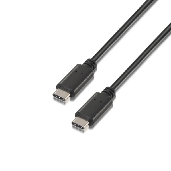 Aisens USB C Hane - USB C Hane Kabel 0,50M Svart