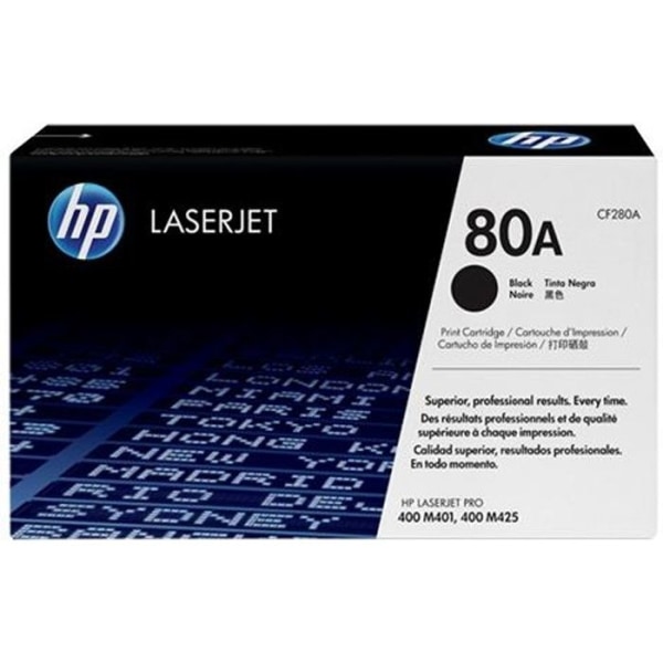 HP 80A svart tonerkassett för LaserJet Pro 400 M401/MFP M425