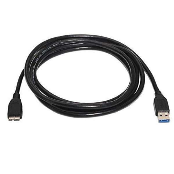 USB 3.0 kabel typ MicroUSB 3.0 flödande svart 1 meter