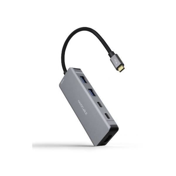 Märke Nanofil Model 16.10.1006 Funktioner - Hub: 1 x USB-C USB 3.2 hane till ena änden 2 x USB 3.0 Typ A hona till