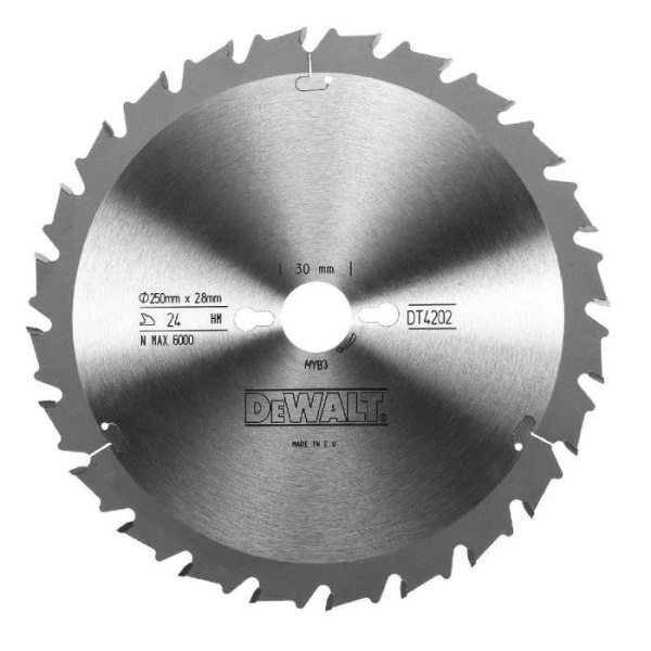 DEWALT 250-30 mm 24FZ cirkelsågblad - DT4202-QZ