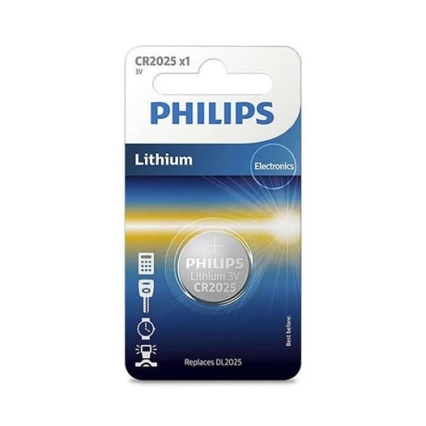 Philips cr2025/3v knappbatteri