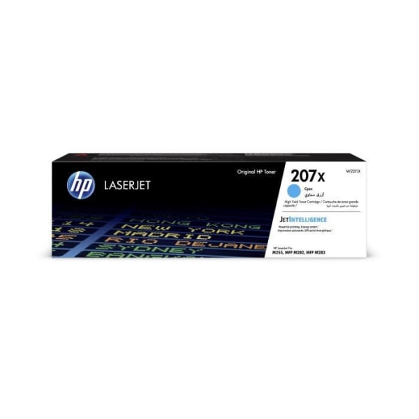 HP 207X cyan tonerkassett - äkta för HP Color LaserJet Pro M255/MFP M282/M283