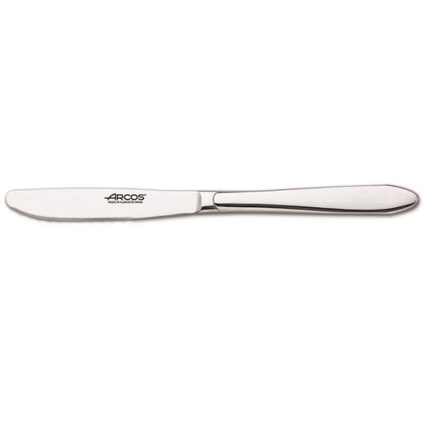Arcos Berlin dessertkniv i ett stycke i 18/10 rostfritt stål, tjocklek 3 mm och blad 9 cm i kartong.