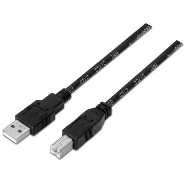 Aisens Usb-A 2.0 till Usb-B hane/hane skrivarkabel 1M svart