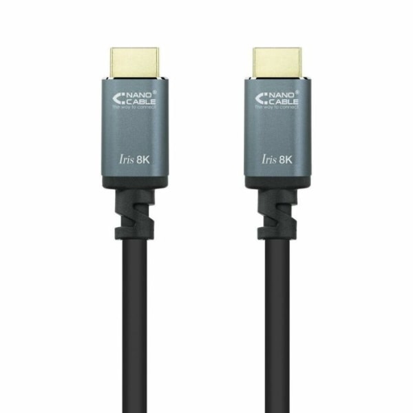 Nanokabel tillbehör - 10.15.8002 - HDMI 2.1 Iris 8 K kabel Svart 2 m