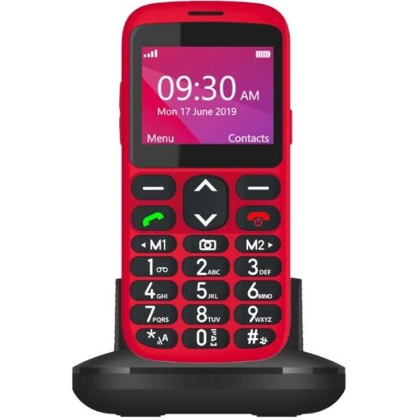 TELEFUNKEN 2G RED S520 Senior Handhållen Mobiltelefon