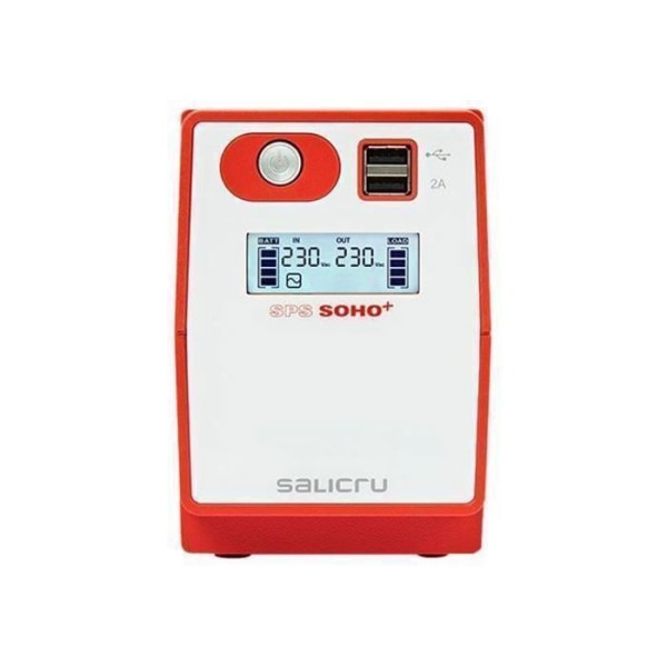 Extern växelriktare - SALICRU - SPS SOHO+ SPS 850 SOHO+ IEC - 480 Watt - 850 VA - 4 utgångskontakter