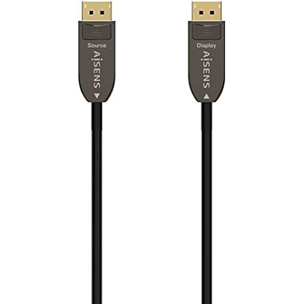 AISENS displaykabel - DisplayPort 1.4 - Hane-Hane - 10m - Svart