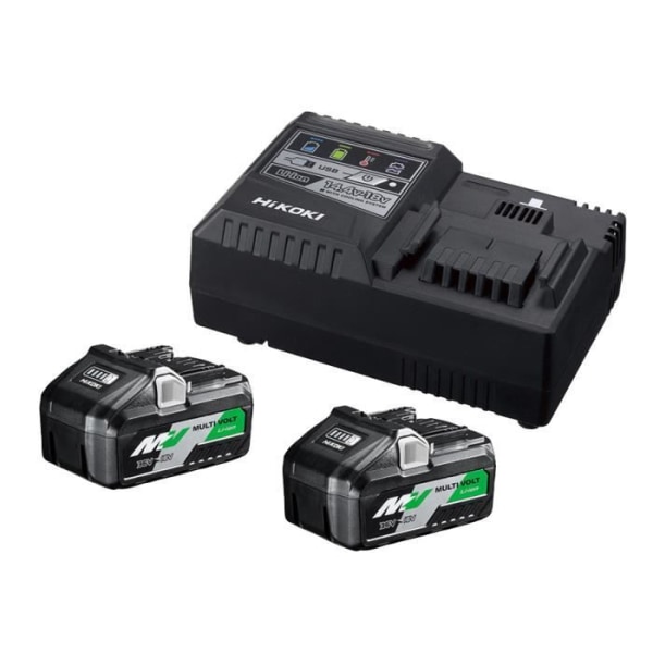 Booster pack 2 Multi-Volt batterier 18 - 36 V / 8 - 4 Ah + laddare UC18YSL3 - HIKOKI - UC18YSL3WFZ