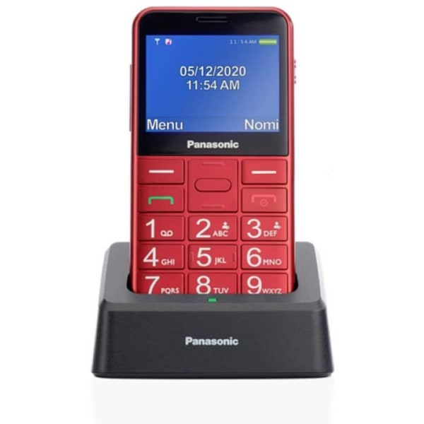 Panasonic KX-TU155 Mobiltelefon för seniorer röd