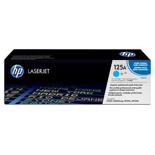 HP 125A (CB541A) cyan tonerkassett för HP Color LaserJet CP1215/CP1515/CP1518/CM1312MFP-skrivare