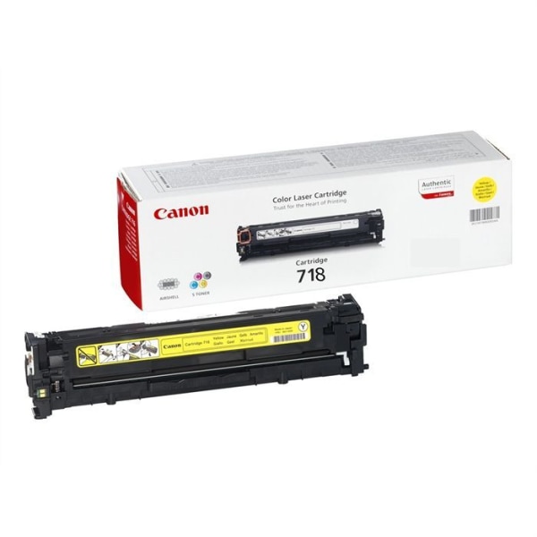 CANON 718Y Gul tonerkassett för LBP7200Cdn laserskrivare - Räcker upp till 2900 sidor