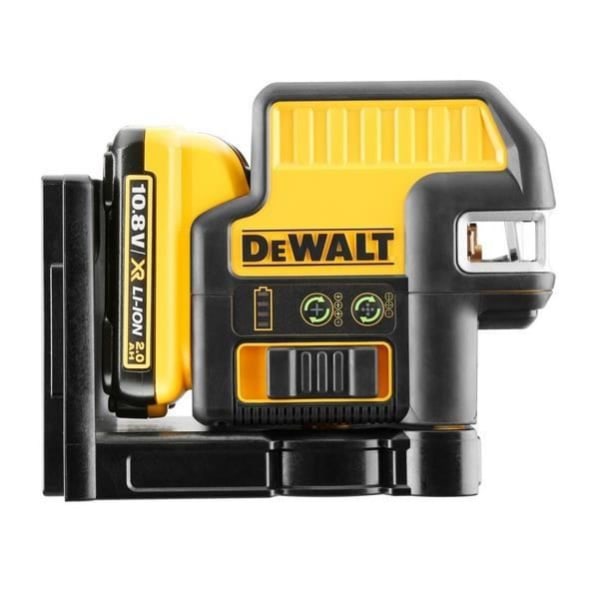 DeWalt - Korslasernivå + 5 punkter XR 10,8V 2Ah Li-Ion grön stråle - DCE0825D1G