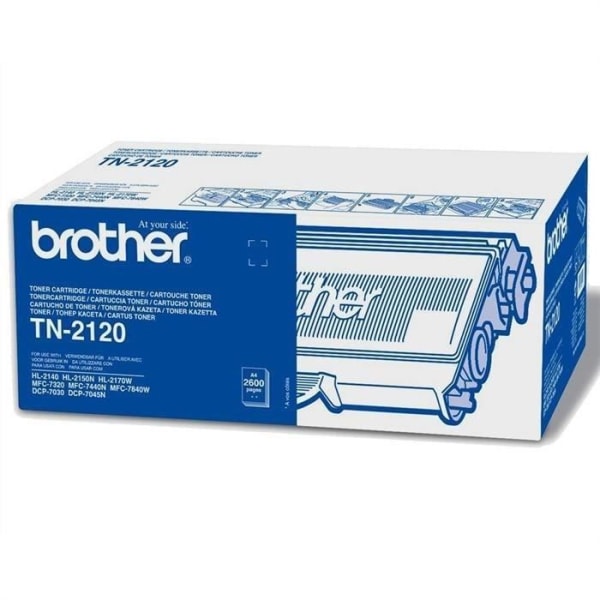 Brother TN-2120 svart lasertoner (2600 sidor)