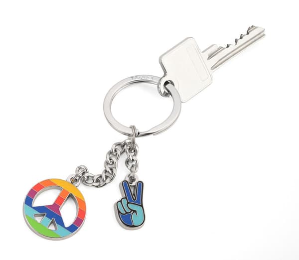 Nyckelring Peace Fred retro