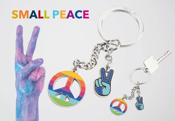 Nyckelring Peace Fred retro