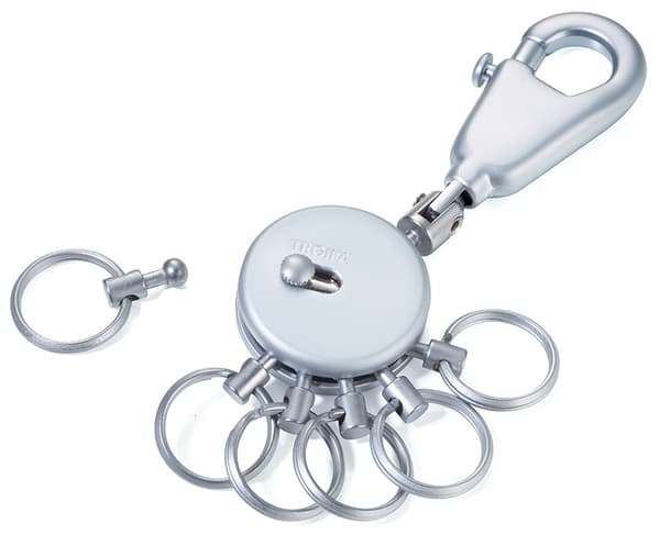Troika Patent - Nyckelring med 6 st ringar